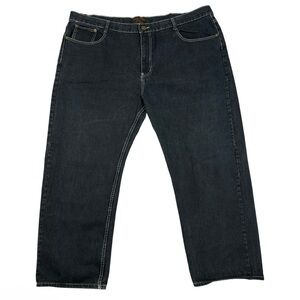 Jean Station Men's Relaxed Fit Dark Wash  Jeans Sz50/30 Y2K 90s Hip hop Skater